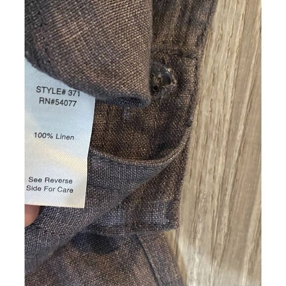 Cabi Brownish Grey Linen Flare Leg Trouser Pants size 8 - Picture 4 of 5